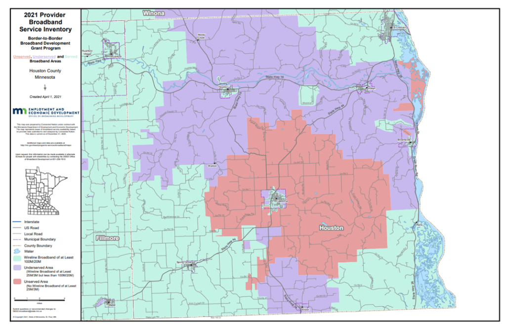 Coverage map graphic