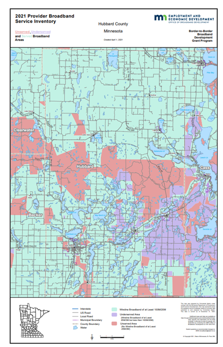 Coverage map graphic
