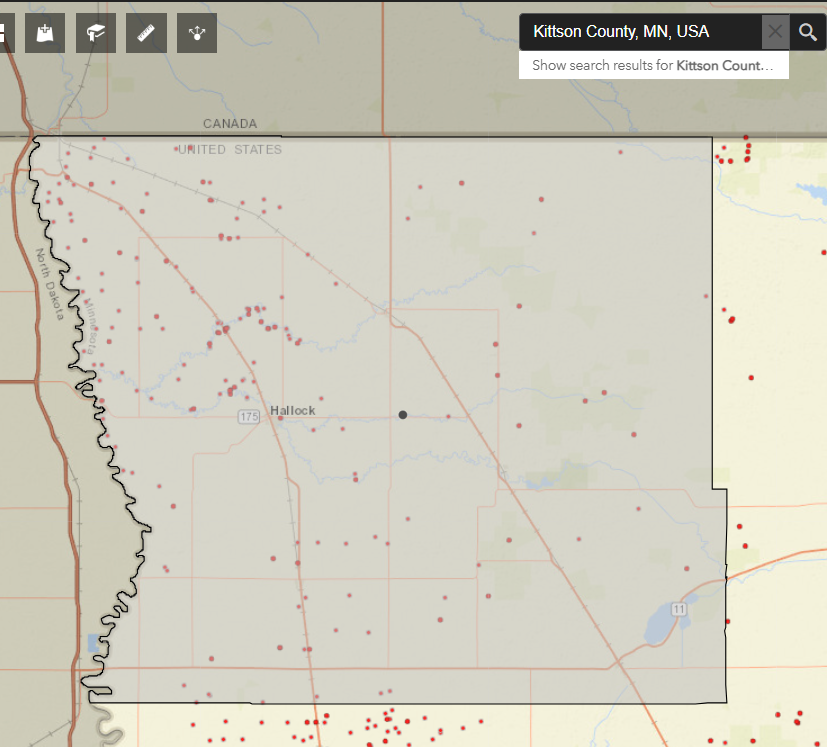 Coverage map graphic