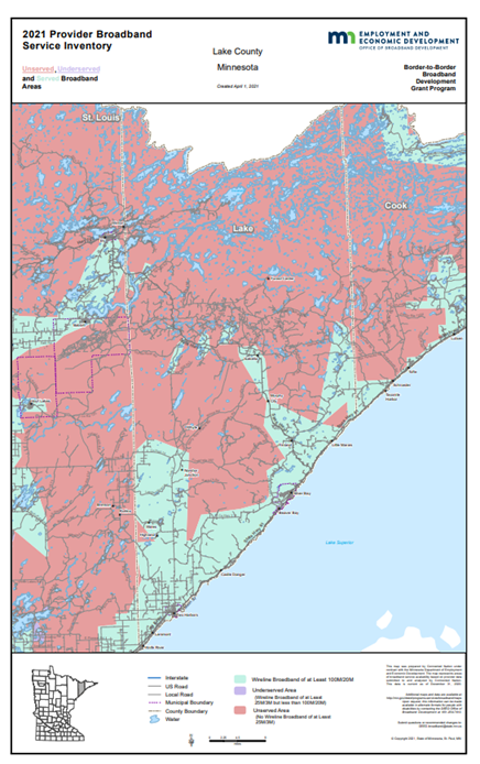 Coverage map graphic