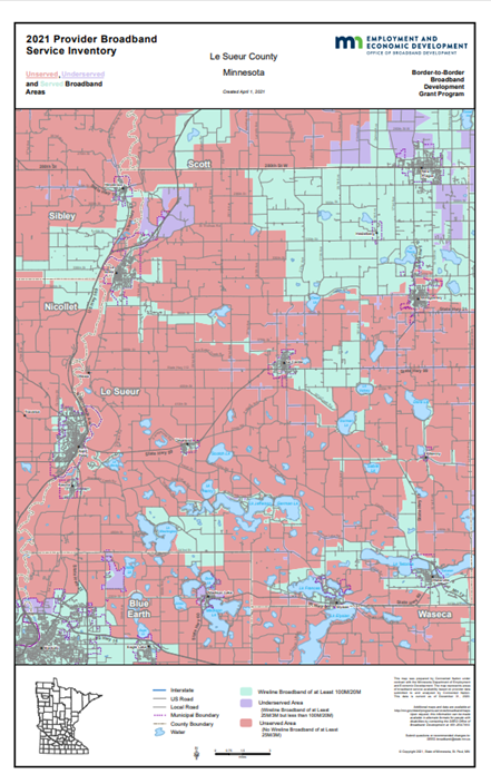 Coverage map graphic