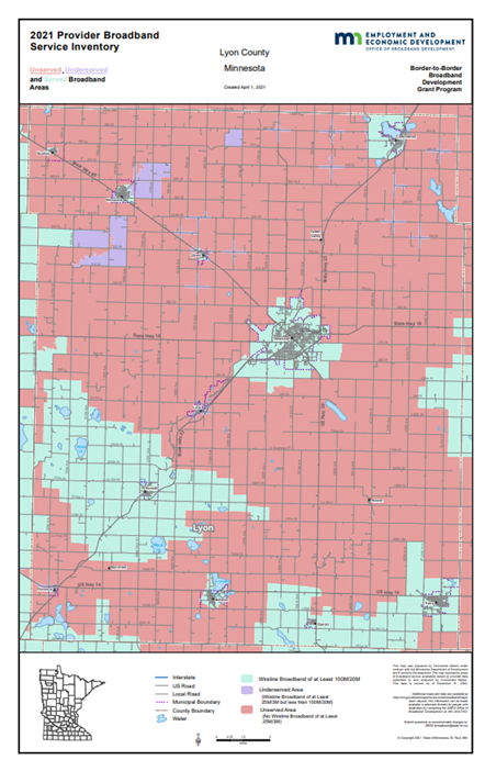 Coverage map graphic