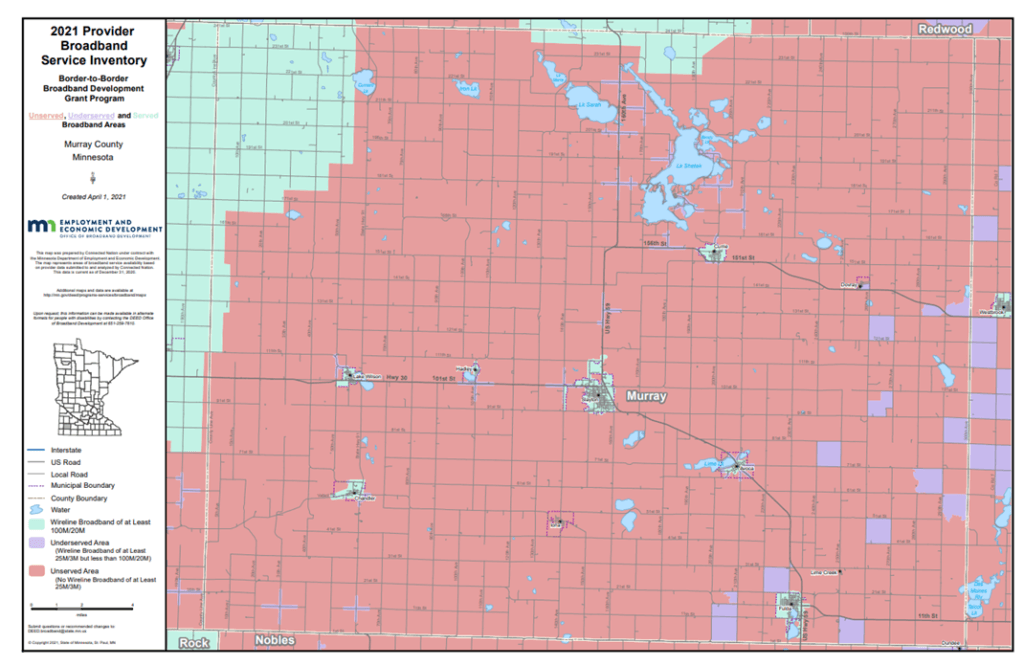 Coverage map graphic