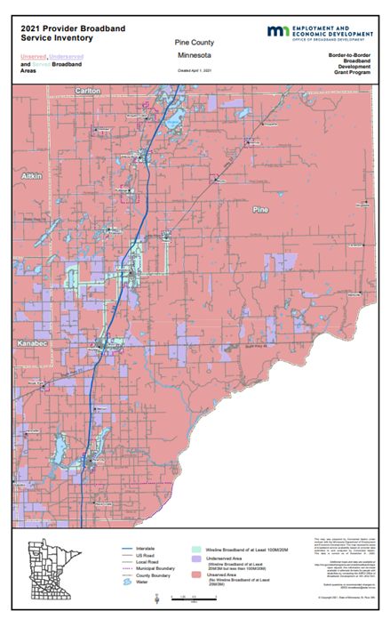 Coverage map graphic