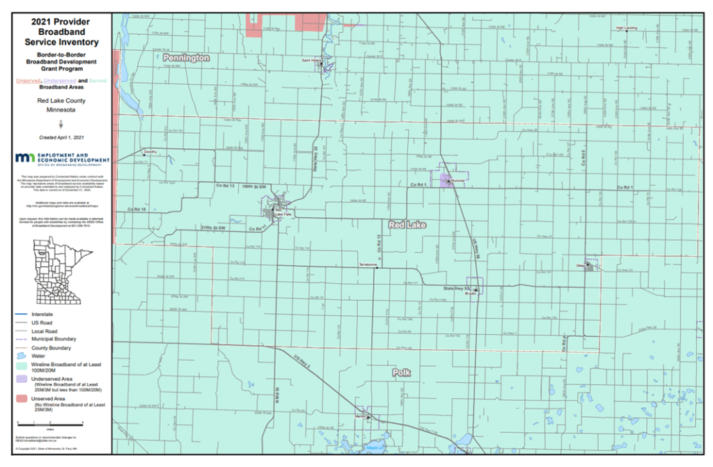 Coverage map graphic