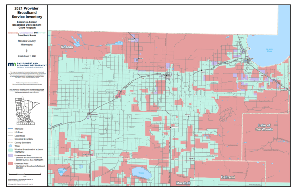 Coverage map graphic