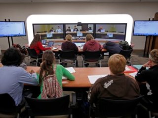 (c) Joe Rossi 2013 Broadband allows Itasca area students to learn via telepresence