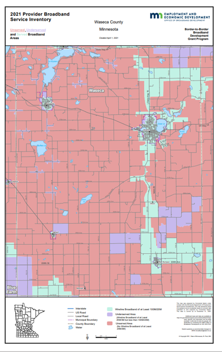 Coverage map graphic