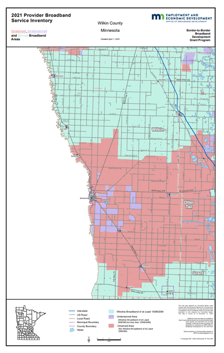 Coverage map graphic
