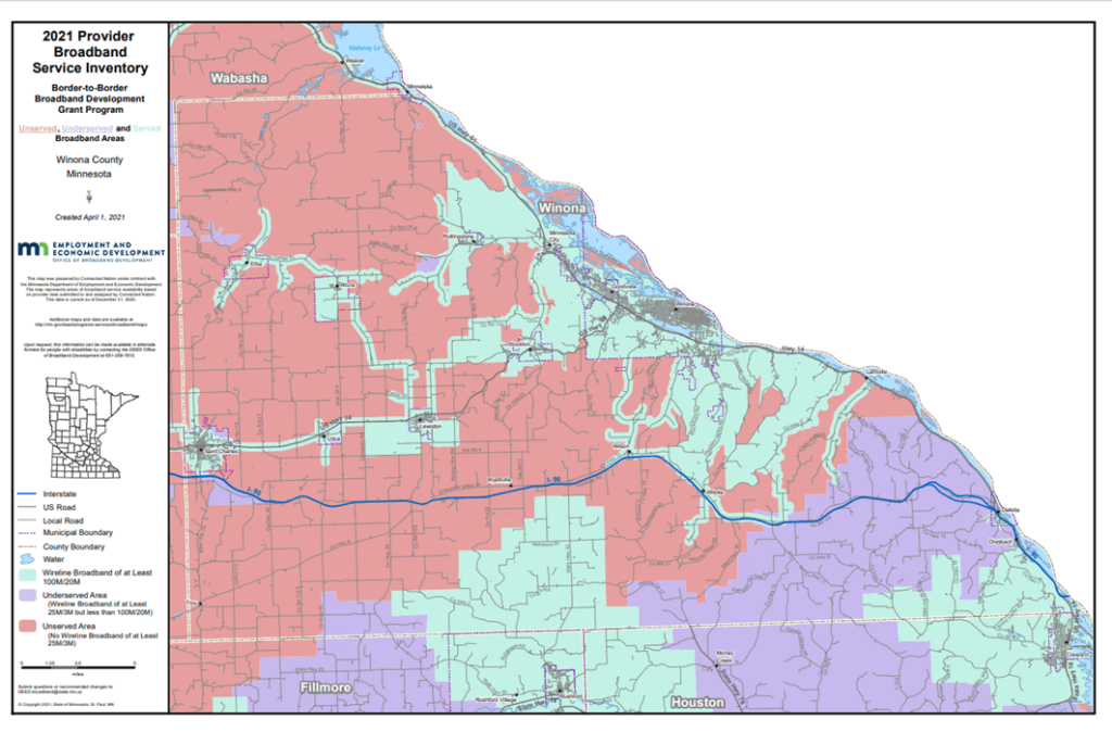 Coverage map graphic